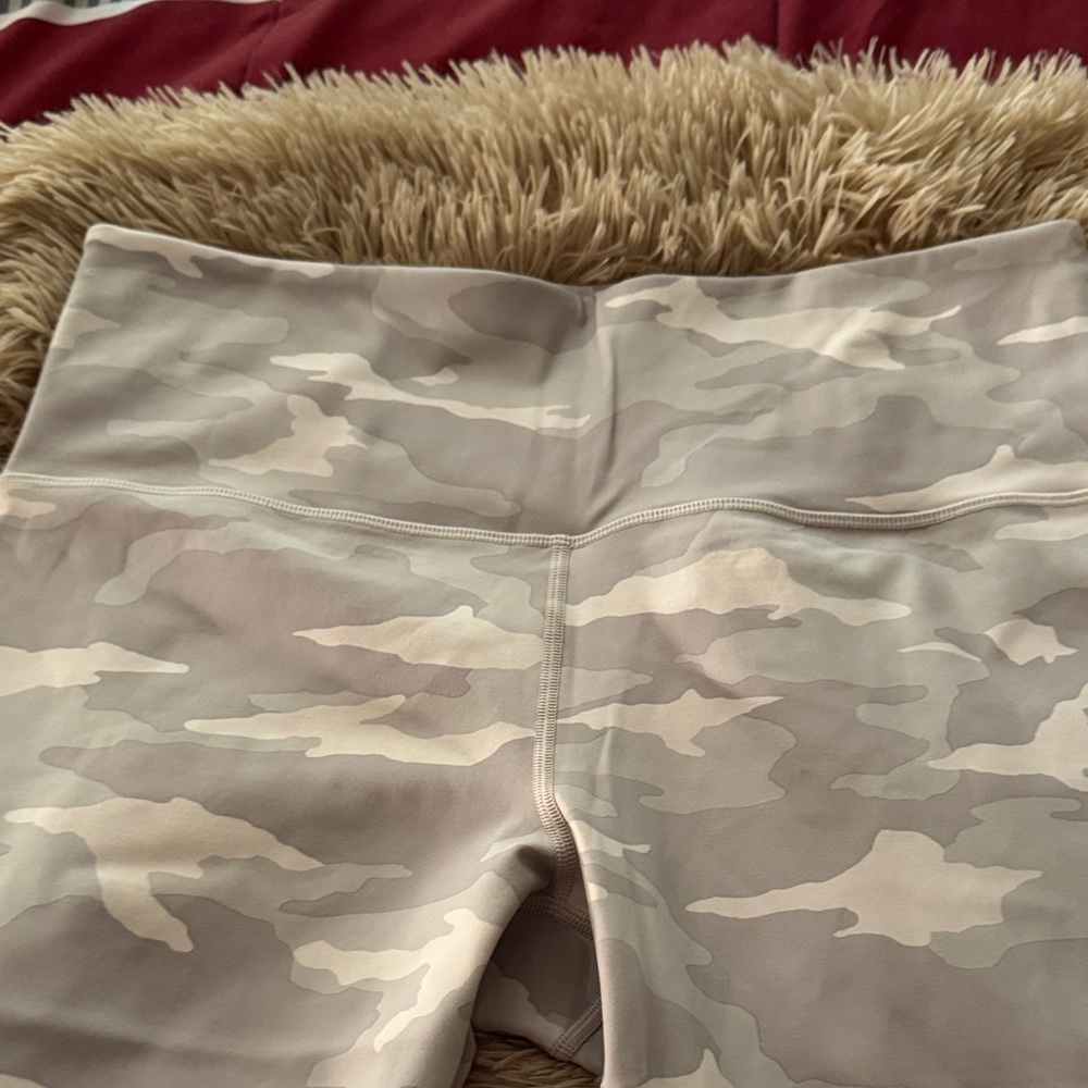 Athleta Camouflage Leggings - Beige and Cream